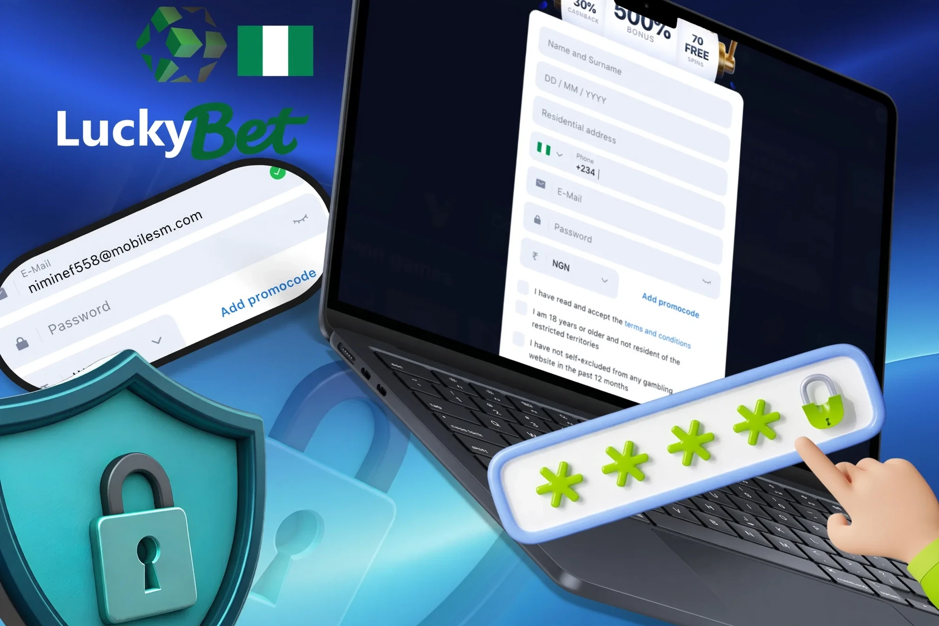 Instructions on how to create a strong and secure password to protect your account